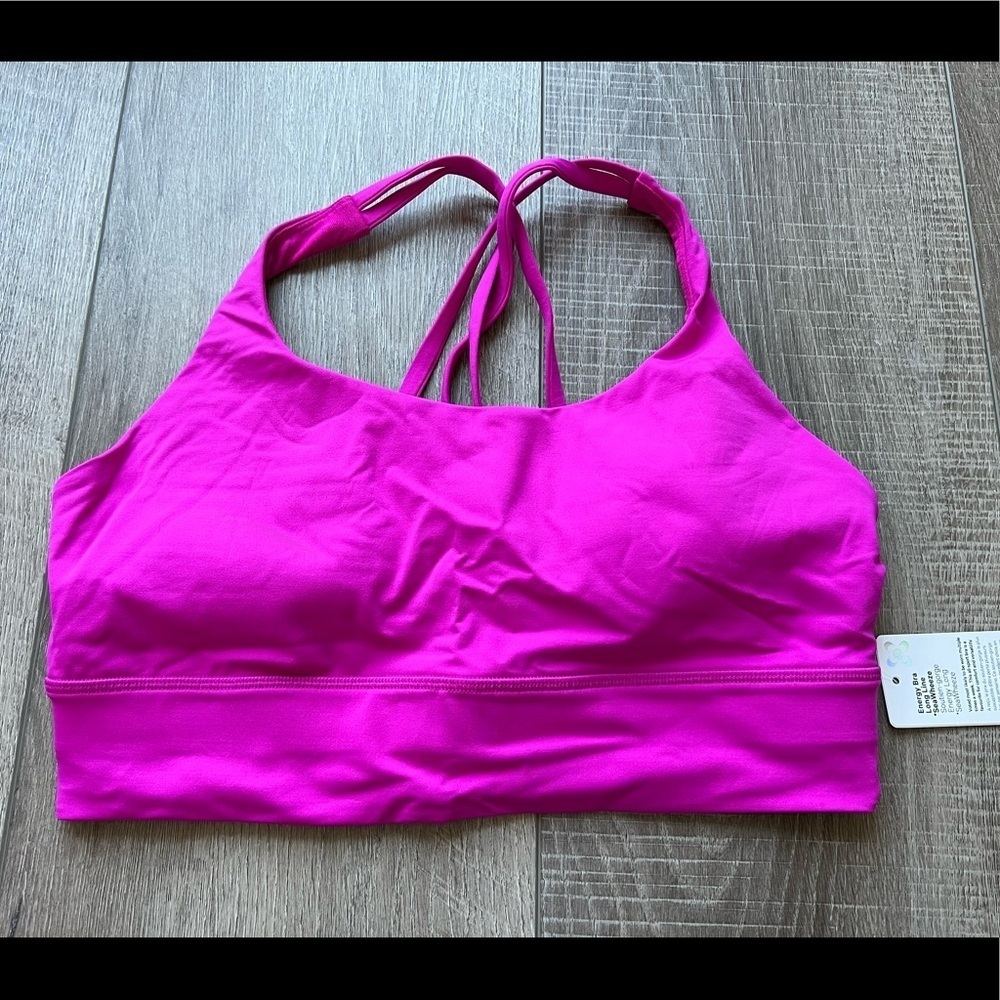 Lululemon SeaWheeze Energy Bra Longline in Highlight Purple Size 10
